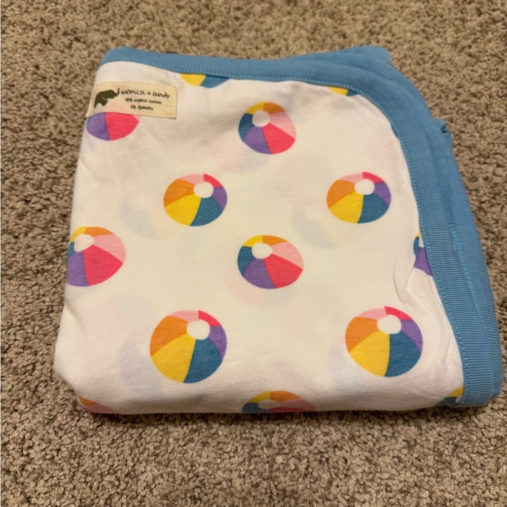 Colorful Beach Ball Baby Blanket.